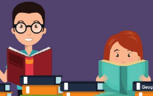 An animated image that represents the concept of preparation for IAS examination.
