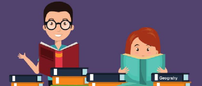 An animated image that represents the concept of preparation for IAS examination.